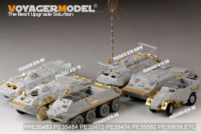 Модель Voyager PE35757 российский BTR-80A бронированный транспортный автомобиль трансформации основных частей(включая дымовые бомбы