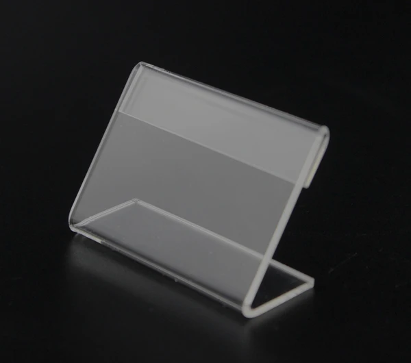 7 5cm Thickness 2mm L Shaped Acrylic Sign Holder Desk Label Name