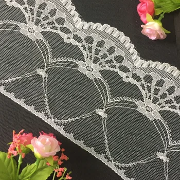 

150yards 13 cm wide Vintage Embroidered Lace Edge Trim Ribbon Wedding Applique DIY Sewing Craft