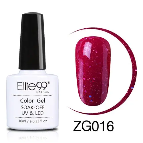 Elite99 10 мл жемчужный Блестящий Гель-лак для ногтей впитывающийся лак для ногтей требуется база Светодиодная лампа верхнее покрытие Полупостоянный гель лак - Цвет: ZG016