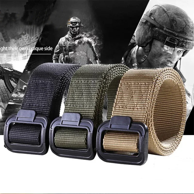 

Adjustable Army Tactical Military Canvas Belt Fashion Casual Tactical Belt Belts for Women Men Outdoor Sport Nylon Belt