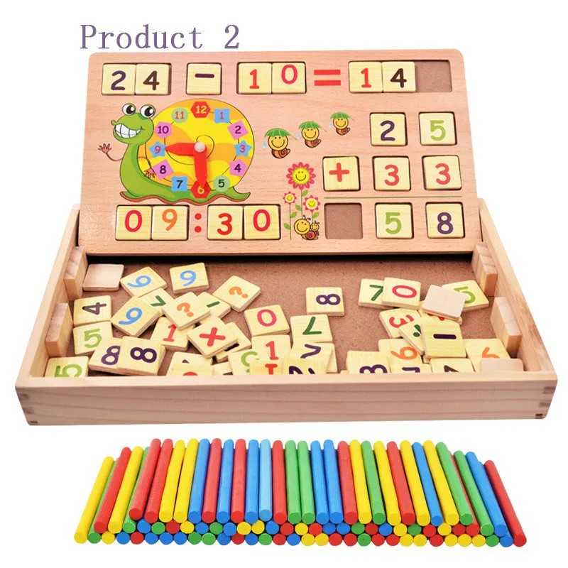 LYONAVA Children Math Toys Montessori Educational Wooden Preschool Abacus Learning Baby Boy Girl Kid Classfication Gift