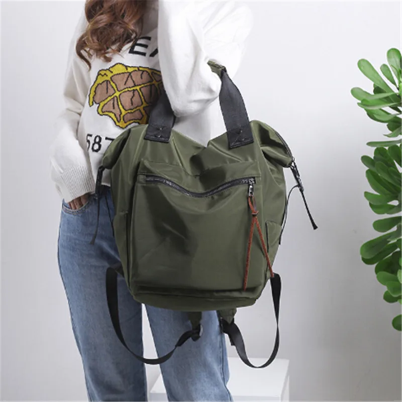 Multi Designed Women Ladies Waterproof Nylon Tote Bag Shoulder Handbag Backpack