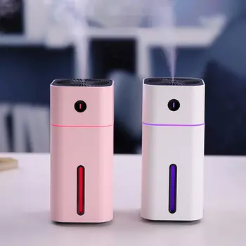 

Mini Air Humidifier USB Ultrasonic Humidifier Car Aroma Diffuser Electric Essential Oil Diffuser Cup 7 Color LED Lights