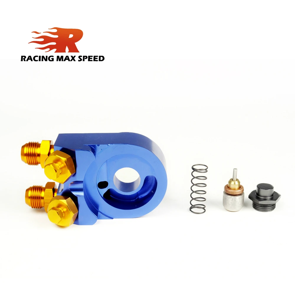 

Hi Flow Oil Cooler Sandwich Plate With Thermostat And Adaptor Threads