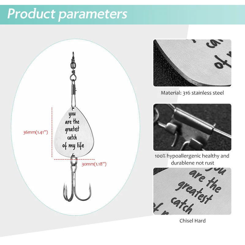 Рыболовный крючок для рыбалки брелок из нержавеющей стали надпись штампованный рыболовный подарок рыболовный крючок модные ювелирные изделия подарок на день отца
