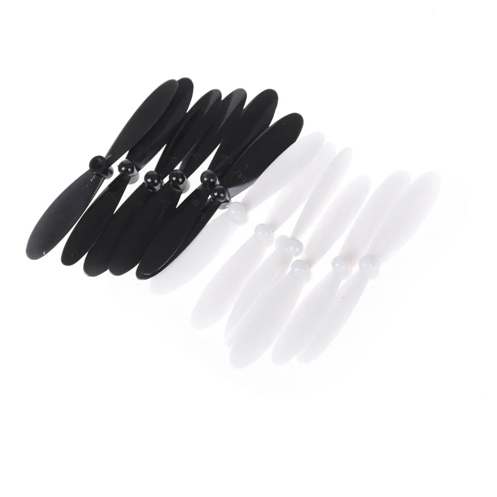 

2018 Hot 12Pcs/lot 55MM long Propeller For HUBSAN X4 H107 H107C H107D Quadcopter Black&White
