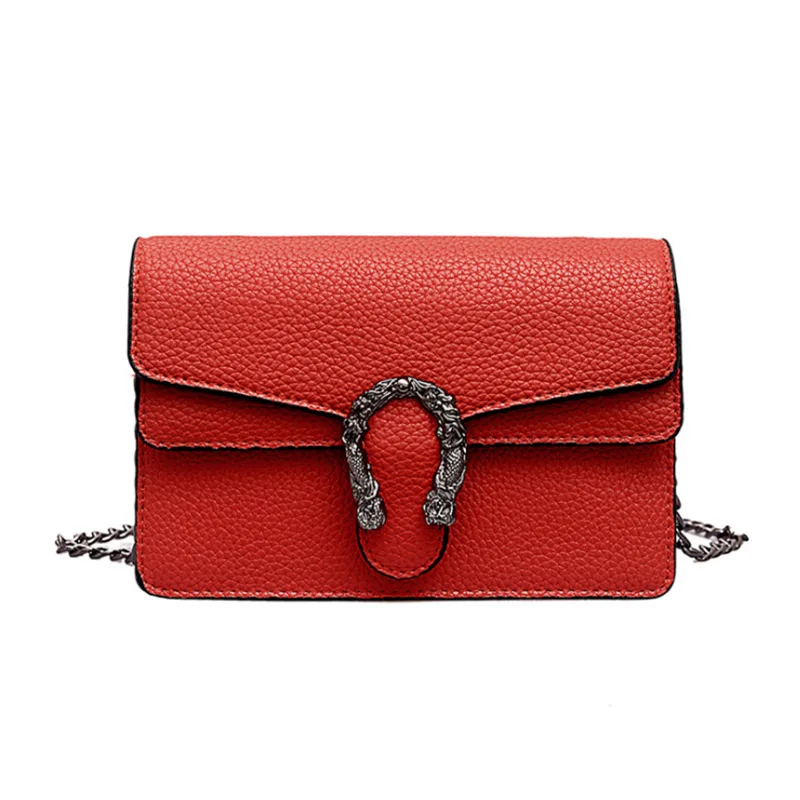 

Bags For Women 2019 Retro Lock Ladies Shoulder Crossbody Bags Vintage Mini Female Handbag Printing Chain Bag Fashion Lady Clutch