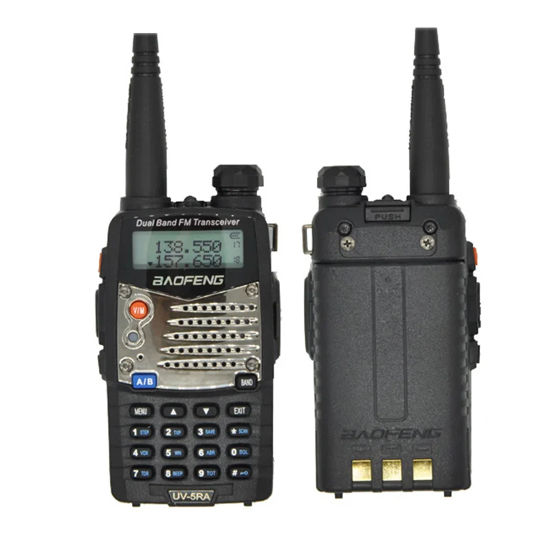 2 шт. Baofeng UV-5RA портативная Рация Беспроводная портативная CB радио двойной дисплей UHF VHF профессиональная Двухдиапазонная 128CH радиостанция