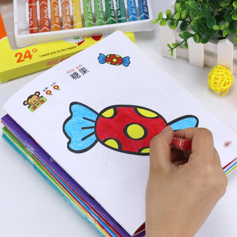 Children's Chinese Characters Copybook Drawing Coloring Books For Kids Kindergarten Baby Enlightenment Graffiti Painting Book Children's Chinese Characters Copybook Drawing Coloring Books For Kids Kindergarten Baby Enlightenment Graffiti Painting Book