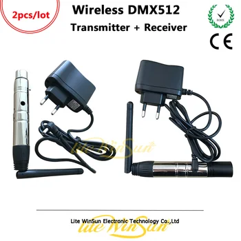 

Litewinsune 2pcs FREESHIP 2.4G ISM DMX512 Wireless 3 Pins XLR Transmit Receiver Device for LED Lighting Stage Moving Lighting