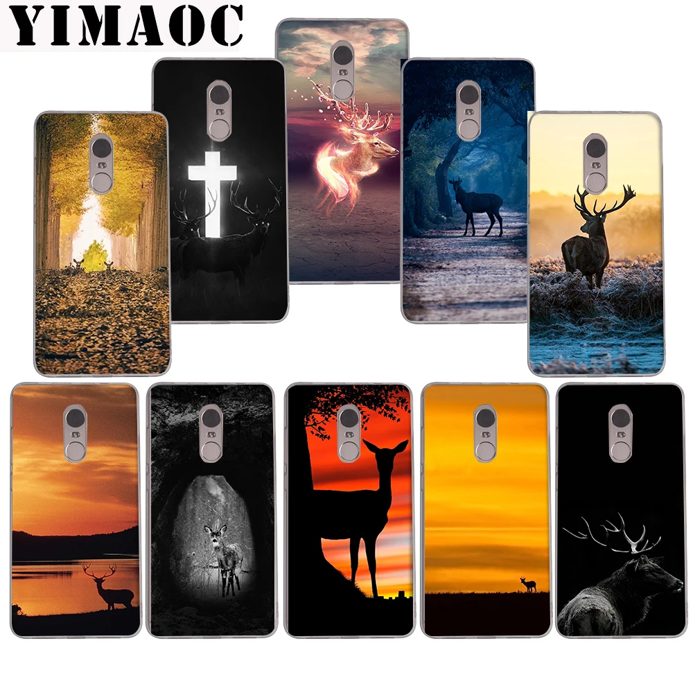

YIMAOC 147z Deer In The Forest Soft Case for Xiaomi Mi a1 a2 f1 6 8 lite se mix 2s Redmi 5 6 6a S2 Plus 5A Note 5 6 Pro 4 X