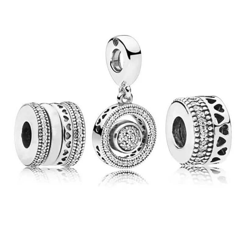 

NEW 100% 925 Sterling Silver Charm Beads Modern Love Signature Bead Set Fit European Women DIY Bracelet Factory Wholesale