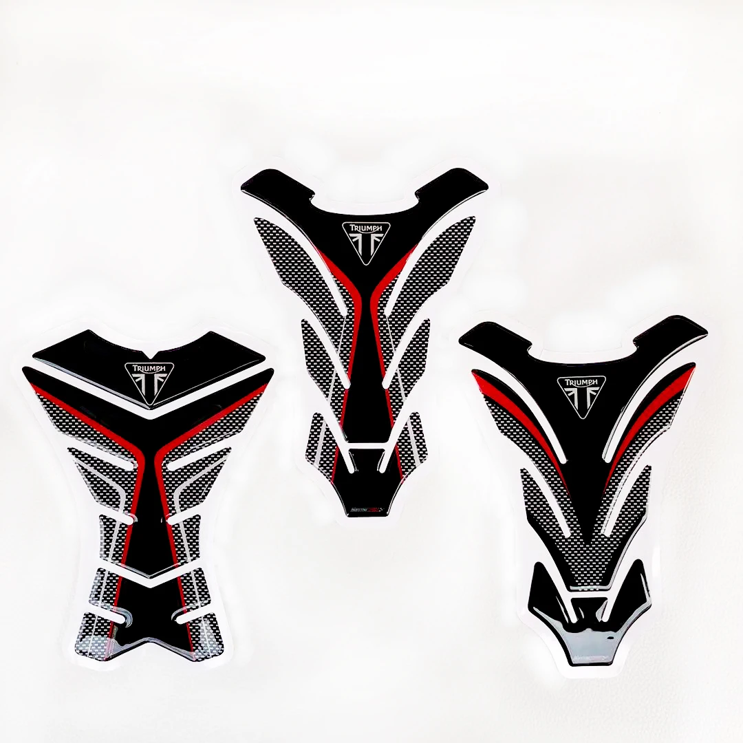 

3D Motorcycle Case for Triumph 675R Tiger 800XC Speed Three Fuel Tank Sticker Fish Bone Sticker Fuel Tank Mat Protection Sticker