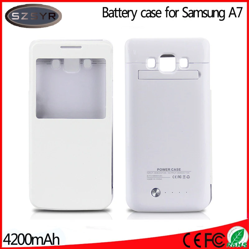imágenes para Sobre Con Ventana Cubierta Del Tirón 4200 mah PowerBank Externa Recargable de reserva portable de Carga de la Batería para la Galaxia A7 Freeshipping imágenes para Sobre Con Ventana Cubierta Del Tirón 4200 mah PowerBank Externa Recargable de reserva portable de Carga de la Batería para la Galaxia A7 Freeshipping