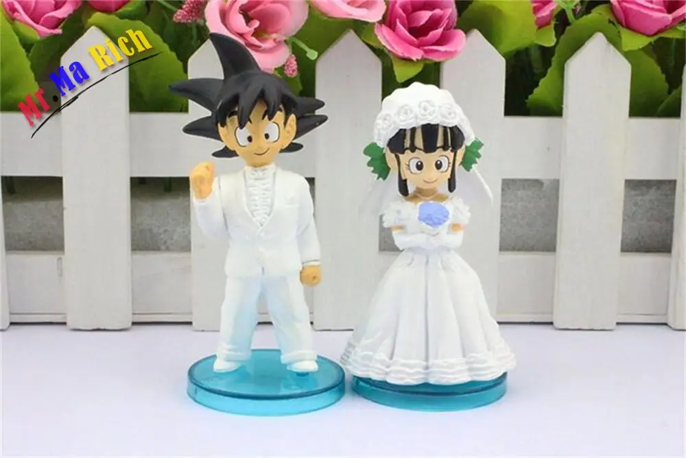 2 шт./лот мяч Z Goku Chichi Свадебный Рисунок милая Коллекционная модель