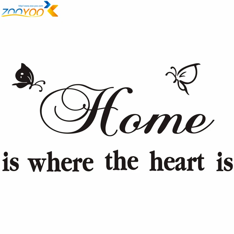 Home Is Where The Heart Is Quote Wall Decals Zooyoo40 Diy Adesivo Impressive Home Is Where The Heart Is Quote Home Is Where The Heart Is Quote Wall Decals Zooyoo40 Diy Adesivo Impressive Home Is Where The Heart Is Quote