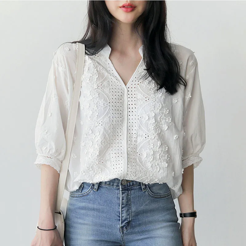 blusa blanca de moda 2019