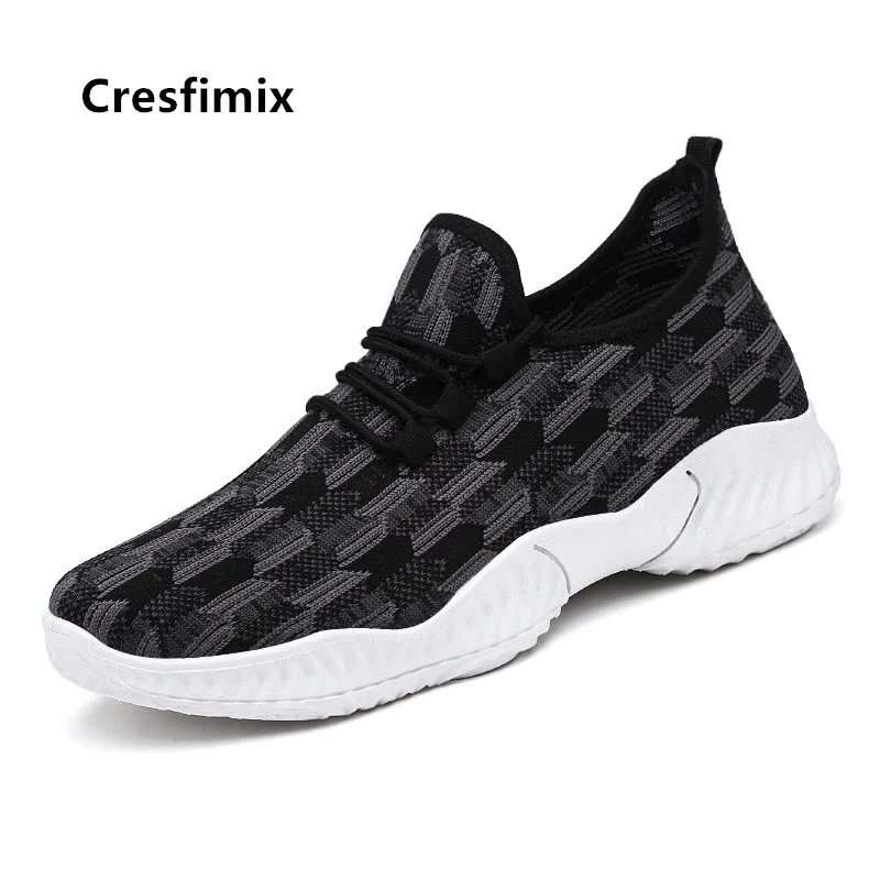 Cresfimix/Мужская модная дышащая обувь черного размера плюс Мужская повседневная