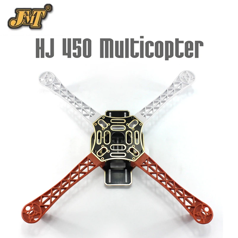 

JMT HJ 450 Multicopter 450F nylon Fiber Frame Airframe kit Strong Smooth RC KK MK MWC 4-axle DIY Quadcopter plane