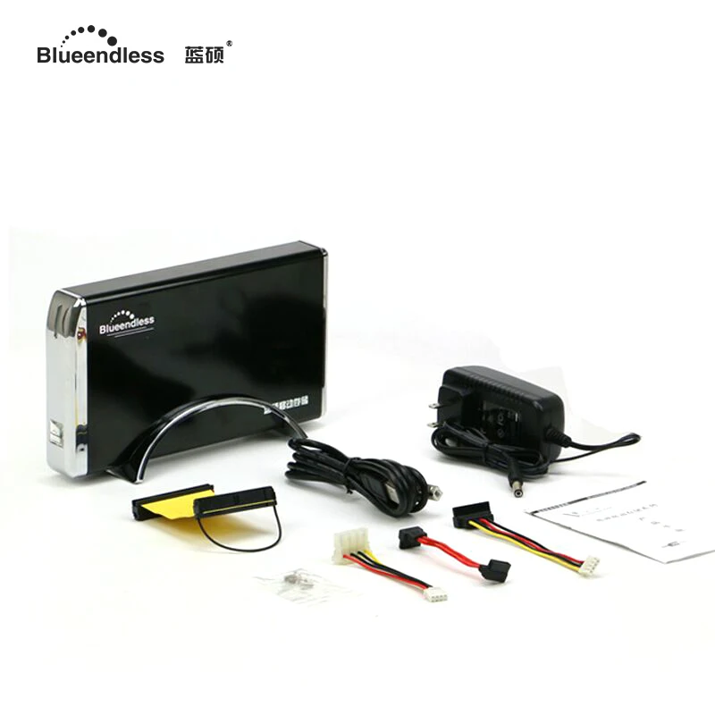 Free shipping 3 5 inch hard disk case USB 2 0 to sata or ide hard