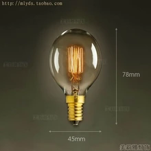 2 bombillas Edison de 40W y 220V, Bombilla Edison E14, lámpara Retro, lámparas decorativas, Lampara