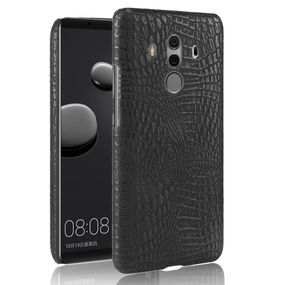 Роскошный кожаный чехол Mate 10 с крокодиловым узором для Huawei Lite Жесткий Чехол Pro