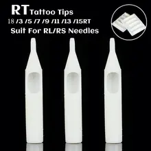 100 шт татуировки Советы Ассорти размер одноразовые татуировки Советы для 3RL 5RL 3RS 5RS 7RL 7RS 9RL 9RS 5 MG 7 MG 9 MG татуировки иглы Круглый наконечник