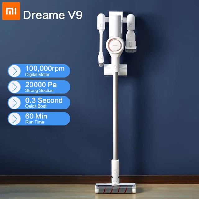Dreame V9 Handheld Cordless Vacuum Cleaner Protable Wireless Cyclone Filter 115AW Strong Suction Carpet Dust Collector for Home