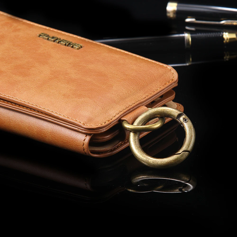  FLOVEME Wallet Hand Bags Case For iPhone SE 5 5S 6 6S 7 8 X Cover Dual Leather Cover For iPhone 6 6