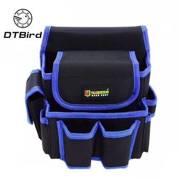 

High Quality Telecommunications Holder Electrician 600D Water proof Cloth Rivet fixed Tool Bag Belt Utility Kit Pocket Pouch