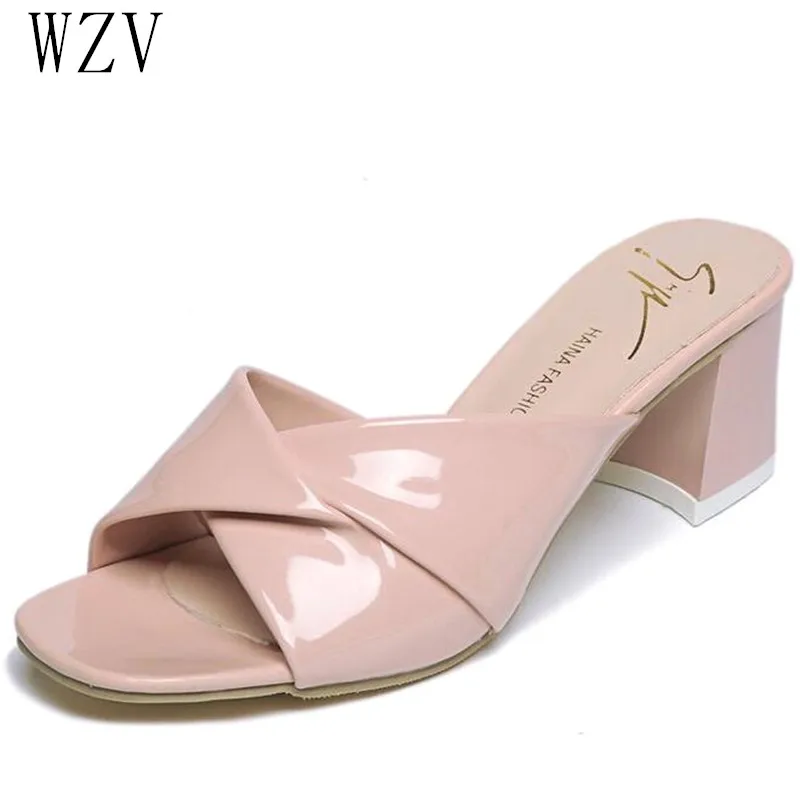 

Women Sandals 2019 Ladies Summer Slippers Shoes Women High Heels Sandals Fashion Summer Slipper E884