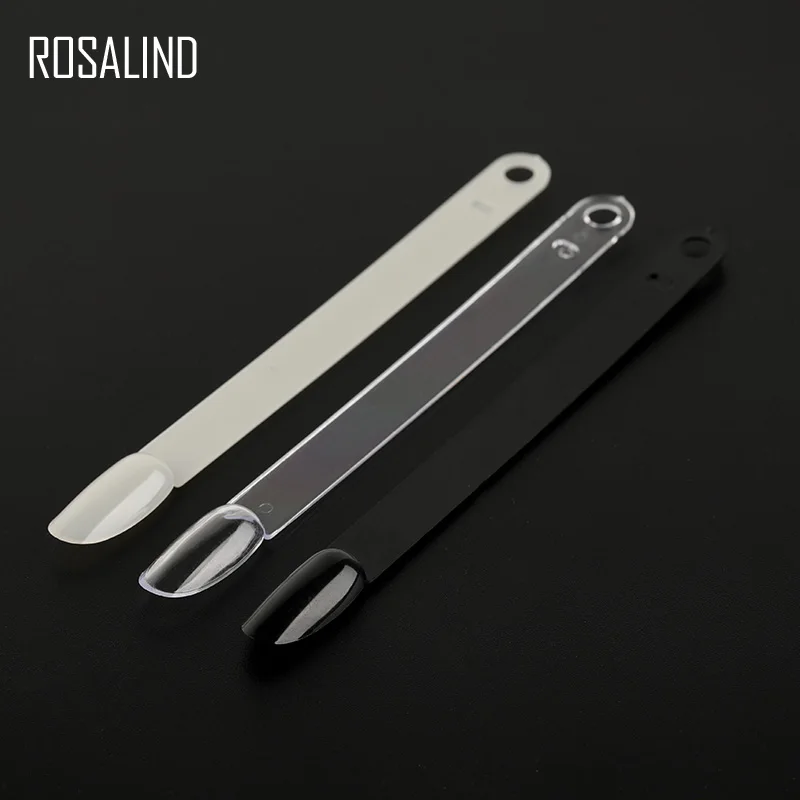 ROSALIND, накладные ногти, дизайн, прозрачный, Натуральный гель для ногтей, дисплей, тренировочная палитра, все для маникюра, веера, ложные инструменты для дизайна ногтей