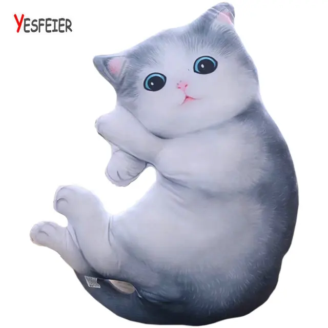 70/100cm Cute Simulated cat doll sleeping baby doll cat pillow plush
