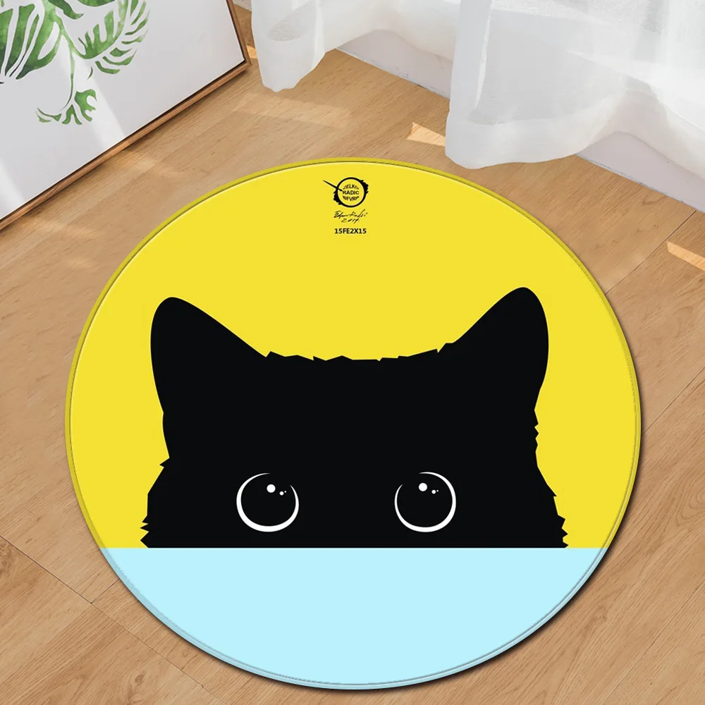 

Home Decor Creative Modern Style Carpet Hotel Floor Decor Bedroom Living Room Floor Mat Round Carpet rugs for children rooms
