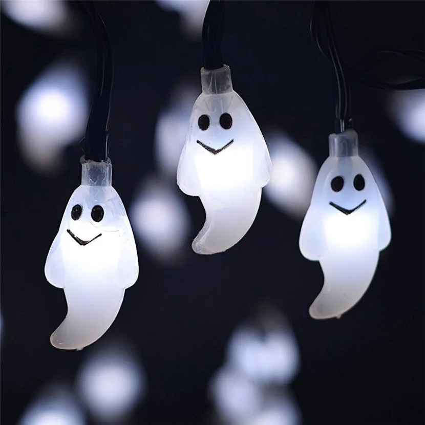 Ghost String Lights
 KAKUDER 1 2M 10LED Ghost String Lights For Halloween Party Decor