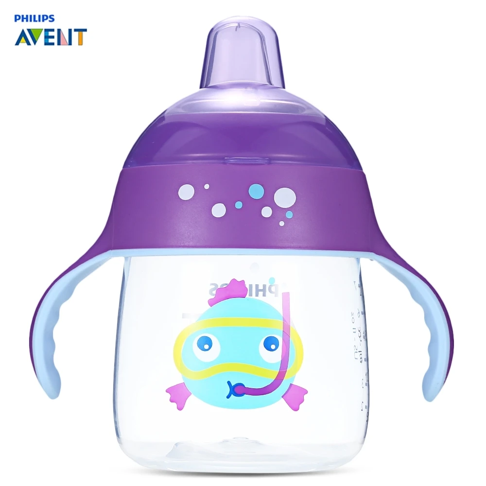 

Philips AVENT 260ml/9oz Cartoon Baby Soft Spout Cup Water Drinking BPA Free Bottle Child Feeding Cup For 12m+ Baby Travel School