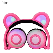 

wireless bluetooth professional earphone panda ears cartoon stereo music folding headphone LX-BL09