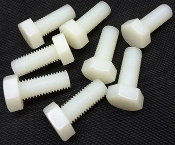 

M10X35 Nylon bolt screw outer hexagon thread bolt,Light Weight DIY TOY Airplane ship insulation LED Lights electronic PCB fasten