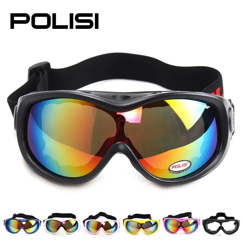 POLISI Дети Сноуборд Лыжный Снег очки UV400 противотуманные линзы лыжные очки зимние скейт Снегоход очки, 8 цветов
