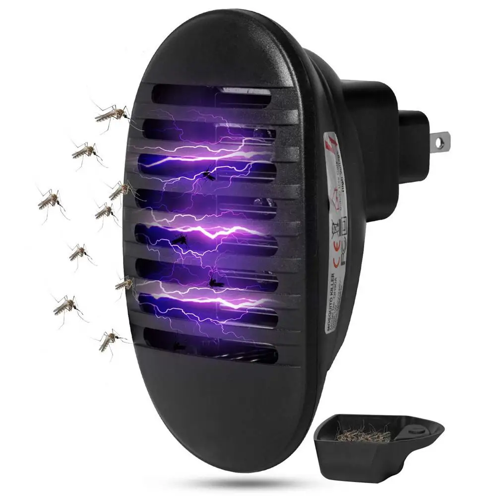 

HobbyLane EU Plug US Plug AC 1W LED Socket Shape Electric Shock Mosquito Killer Light Indoor