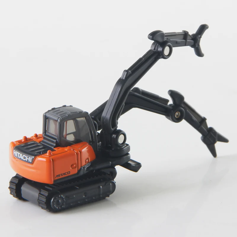 Takara Tomy Tomica 1/90 HITACHI двойная рукоятка Рабочая машина Astaco металл литья под давлением Модель автомобиль игрушечный автомобиль в коробке#65