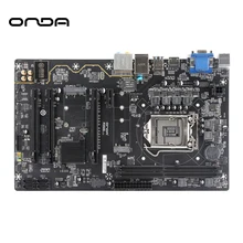 Onda P250S Scheda Madre LGA 1151 DDR4 di Memoria 32G SATA3.0 M.2 6-fase VGA/DVI/HDMI Principale scheda Intel B250 M-ATX 4-core del Processore