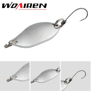 

1Pcs Metal Spoon Bait Fishing Lure BKK hook iscas Artificias Hard Baits Silver Gold Bass Pike Fishing Tackle Accessories WD-499