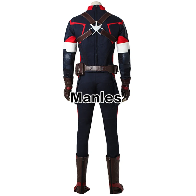 Captain America Cosplay Avengers 2 Age of Ultron Costume Jacket Man Adult Fantasy Steve Rogers Halloween Men Pants Accessories