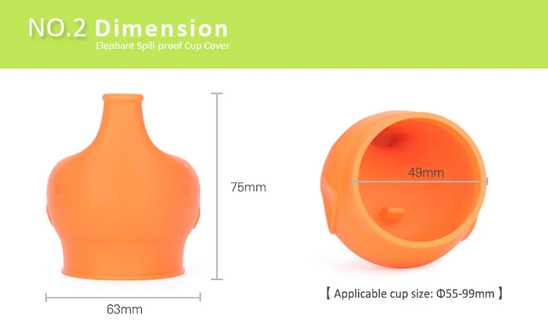 2 шт., силиконовая крышка для детских чашек, непроливающаяся герметичная детская чашка для обучения питью, Детские принадлежности для питья