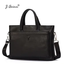 J. Quinn мужской кожаный портфель Handag для ноутбука Ipad для мужчин, тонкая натуральная яловая кожа, дизайнерские сумки на плечо, мужская сумка-Органайзер