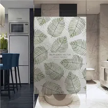 Европейские Художественные листья стеклянная пленка витражное окно непрозрачная наклейка самоклеящаяся/Статическая цепляться Декор конфиденциальность сделать на заказ размер декор для двери