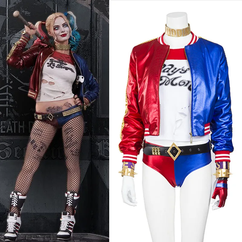 Suicide Squad Harley Quinn Cosplay Costume vêtements femmes Batman