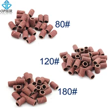 OPHIR 300 шт. 8" 120" 18" шлифовальные ленты для ногтей средней грубой шлифовальной головки для ногтей Шлифовальные инструменты полировальная головка_ KD165-167